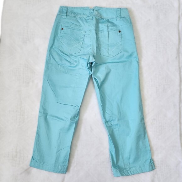 Vintage Light Blue/Teal Capri Pants - Picture 3 of 8